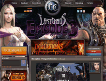 Tablet Screenshot of lastchaos.eterniagames.com